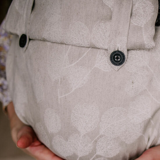 Pure Baby Love  Pure Baby Love Wrap  &  Go - Leaves Linnen/Cotton