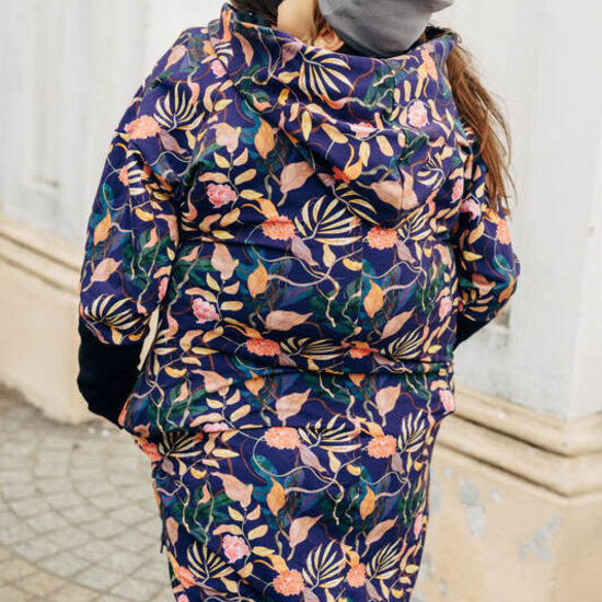 LennyLamb LennyLamb draagvest zwart - Vintage Flowers