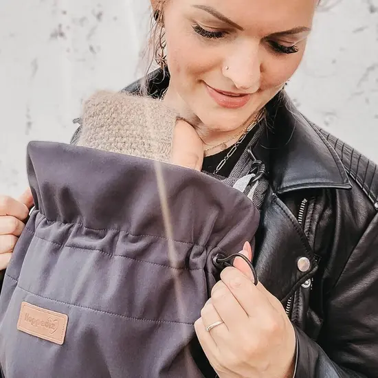 Hoppediz Hoppediz Softshell draagcover - grijs