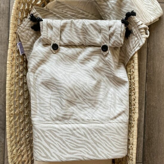 Pure Baby Love  Pure Baby Love Wrap  &  Go - Zebra Linnen/Cotton Zebra