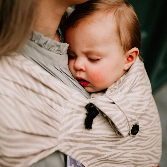 Pure Baby Love  Pure Baby Love Wrap  &  Go - Zebra Linnen/Cotton Zebra