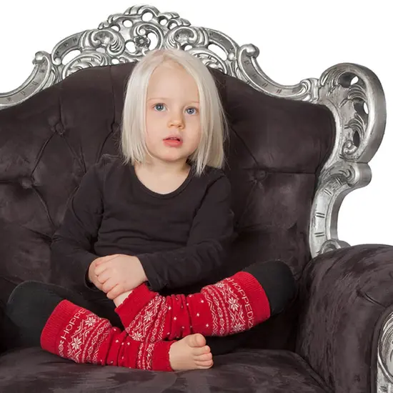 Hoppediz Beenwarmers Merinowol - Norwegian Rood