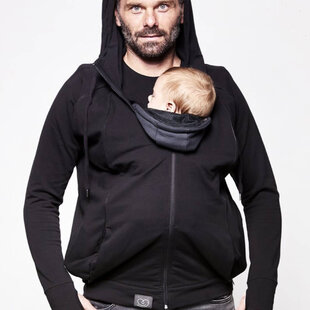 Love Radius draagvest Parent's hoodie - zwart