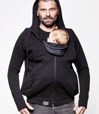 Love Radius draagvest Parent's hoodie - zwart