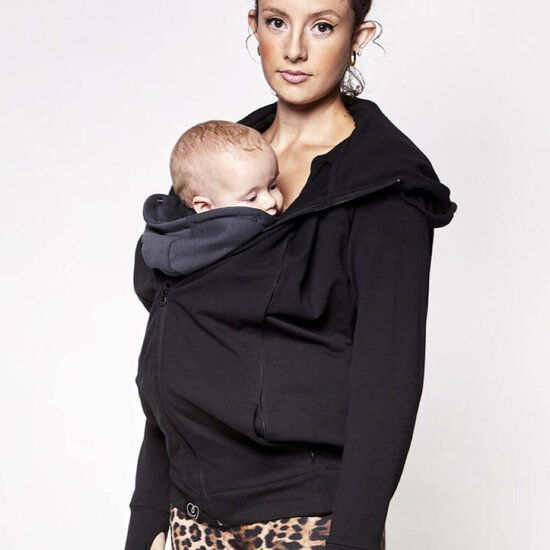 Love Radius Love Radius draagvest Parent's hoodie - zwart