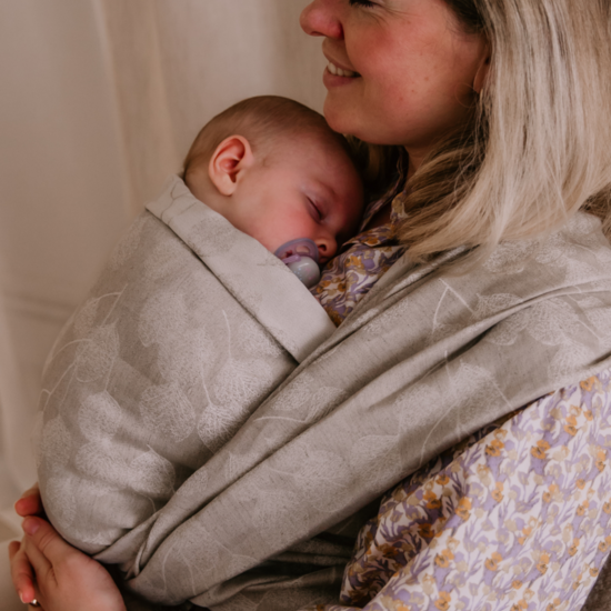 Pure Baby Love  Pure Baby Love draagdoek - Leaves Linnen/Cotton