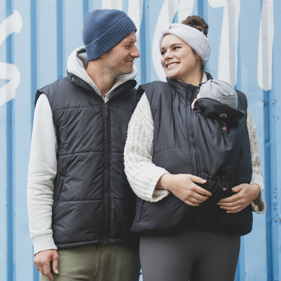 Mamalila Mamalila draag bodywarmer Stockholm - Zwart