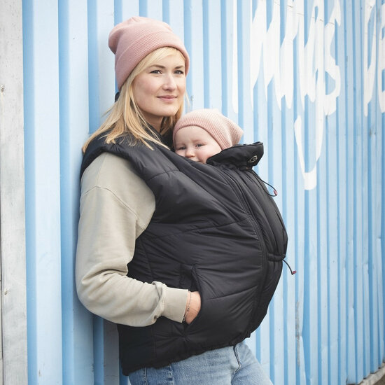 Mamalila Mamalila draag bodywarmer Stockholm - Zwart