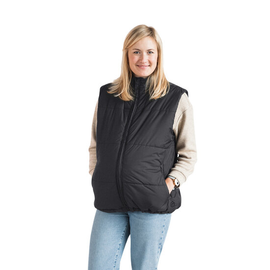 Mamalila Mamalila draag bodywarmer Stockholm - Zwart