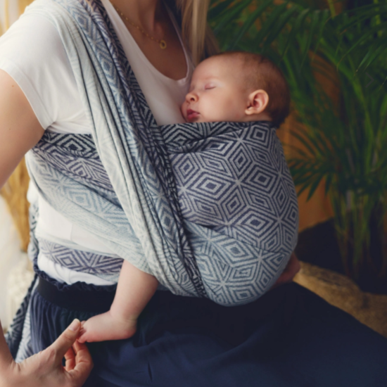 Little Frog  Little Frog draagdoek - TENCEL™ Rocky Cube