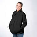 Mamalila Mamalila fleece draagjas Basel - Zwart