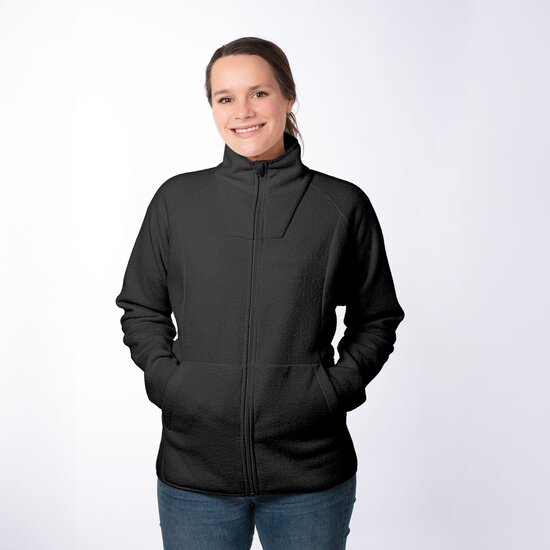 Mamalila Mamalila fleece draagjas Basel - Zwart