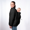 Mamalila Mamalila fleece draagjas Basel - Zwart
