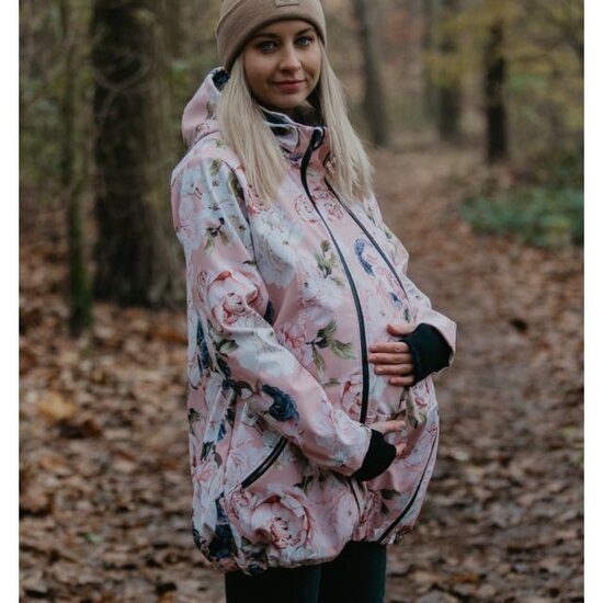 Greyse  Greyse Softshell 4-1 draagjas - Pink Garden