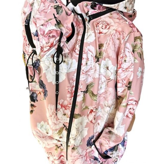 Greyse  Greyse Softshell 4-1 draagjas - Pink Garden