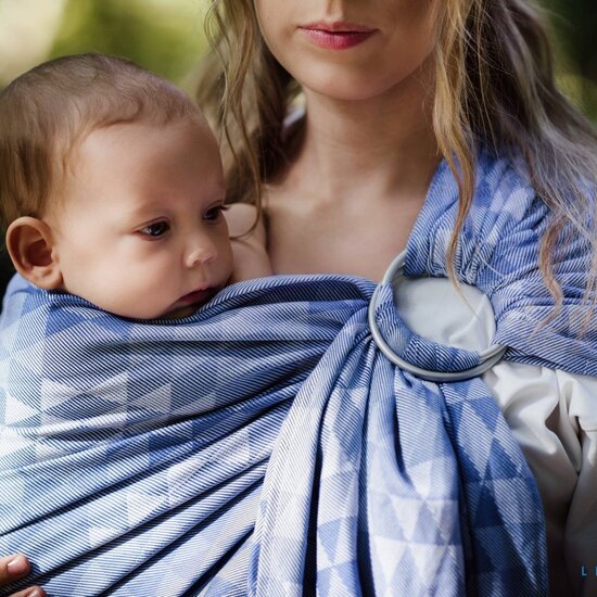 Little Frog  Little Frog draagdoek - Blue Illusion maat 5