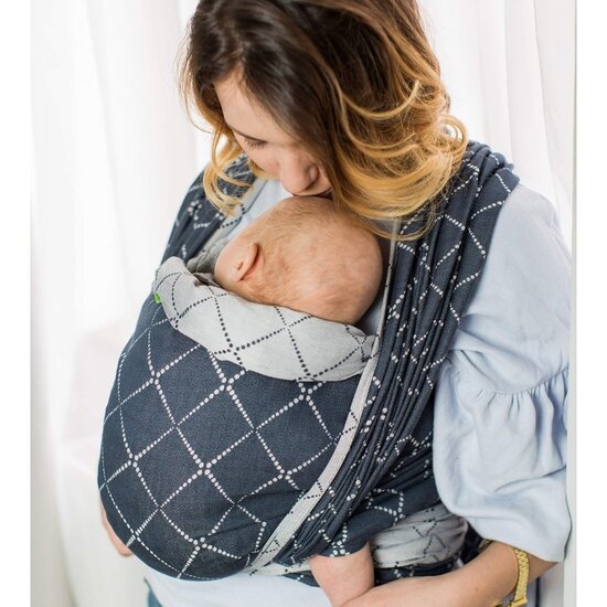 ISARA Isara draagdoek - Diamonda Blue Ink