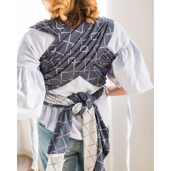 ISARA Isara draagdoek - Diamonda Blue Ink