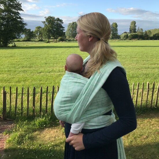 Wowven Wowven draagdoek - Most Featherly Mint