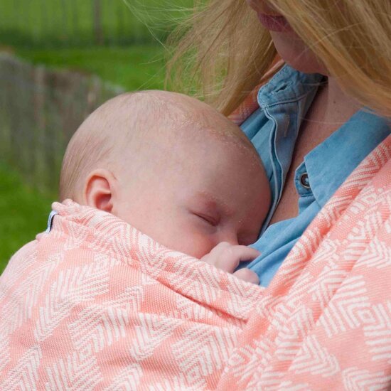 Wowven Wowven draagdoek - Most Featherly Coral