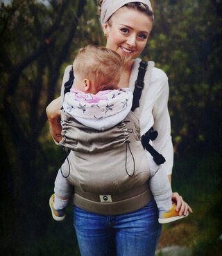 Little Frog Babycarrier  -  Basic Slate