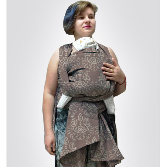 MAM  Baby Wrap MAM Baby Wrap draagdoek - Paisley Milk Coffee