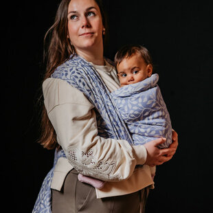 Pure Baby Love draagdoek - Floral  Lila