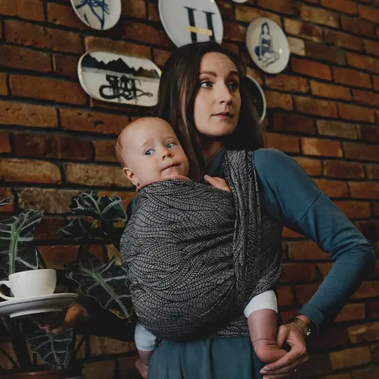 Little Frog  Little Frog draagdoek - Linen Night Wildness