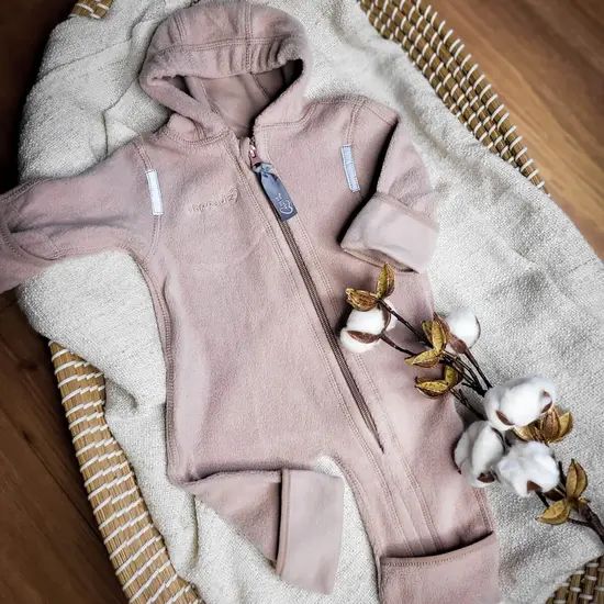 Hoppediz Hoppediz overall (biokatoen) - Rose