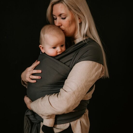 Pure Baby Love  Pure Baby Love rekbare draagdoek - Dark Grey