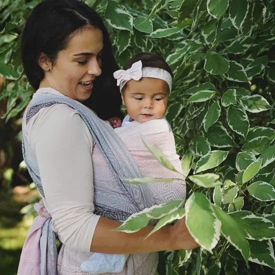 Little Frog  Little Frog draagdoek - Cotton Foggy Cube
