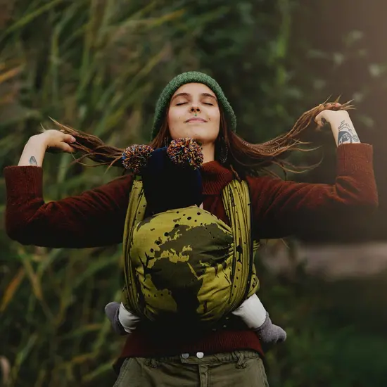 Little Frog  Little Frog draagdoek - Gold Wanderlust