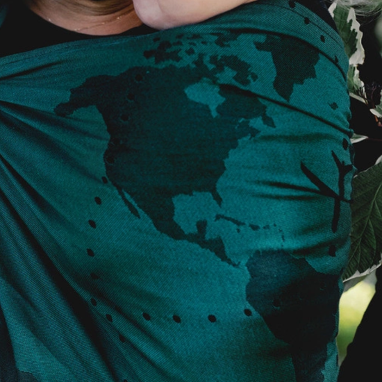 Little Frog  Little Frog draagdoek - Teal Wanderlust