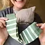 Hoppediz Beenwarmers Organic - Rosemary/Creme gestreept