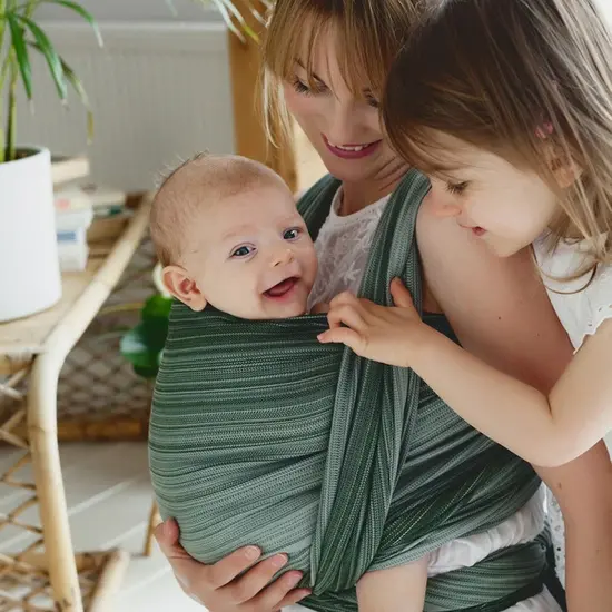 Little Frog  Little Frog draagdoek - Bamboo Verdelit