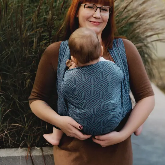 Little Frog  Little Frog draagdoek - Cloudy Cube