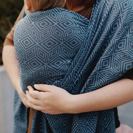 Little Frog  Little Frog draagdoek - Cloudy Cube