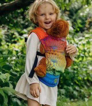 LennyLamb speelgoed draagzak - Rainbow Lotus