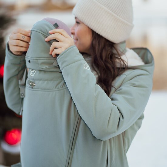 Mamalila Mamalila Cosy Allrounder Babywearing Jacket - Agave