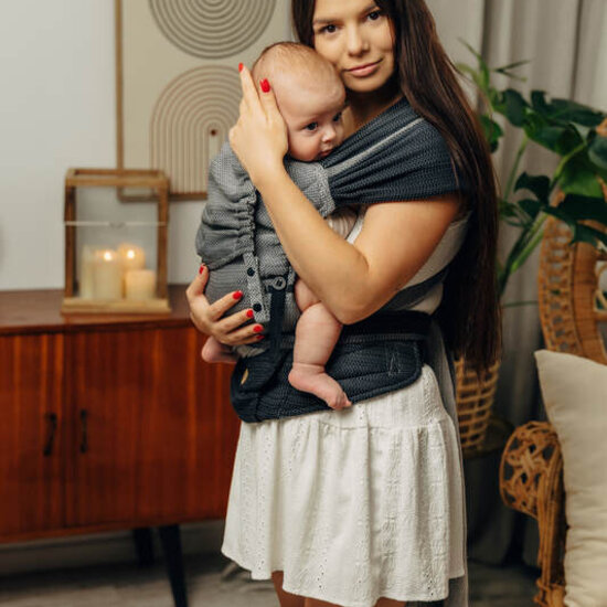 LennyLamb LennyHybrid Baby - Litte Herringbone Ombre Grey