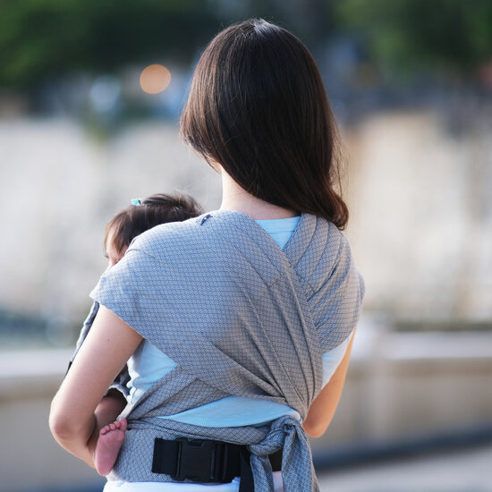 Neko Neko Half Buckle Baby Size - Grey Diamond