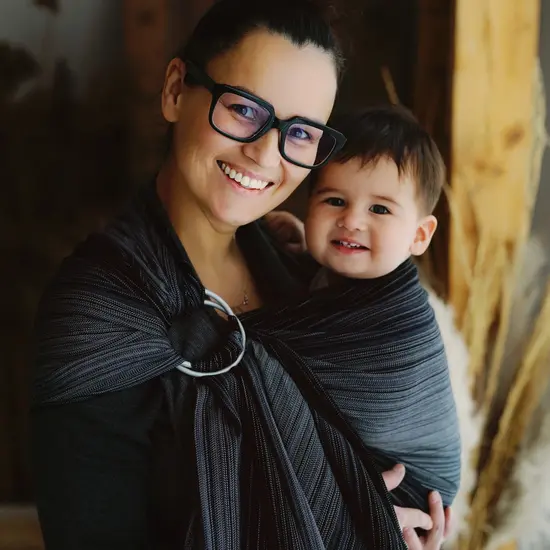 Little Frog  Little Frog ringsling - Hematite