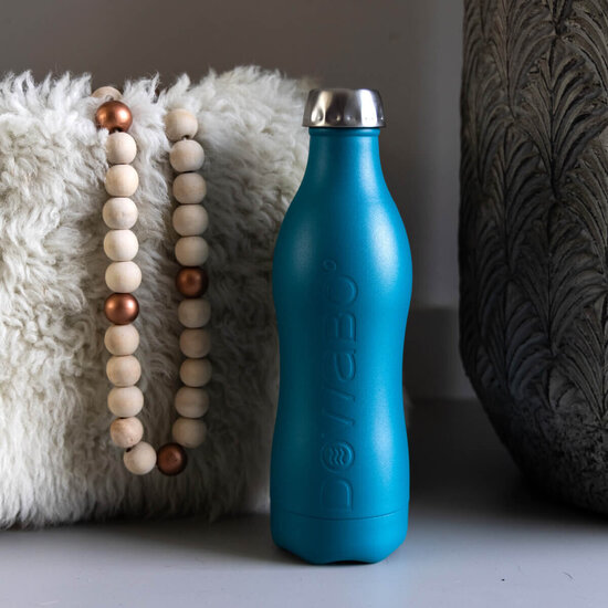 DOWABO DOWABO roestvrijstalen drinkfles 800 ml - Petrol