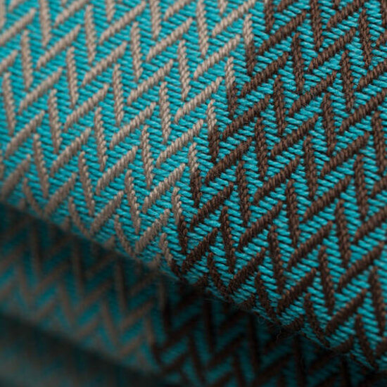 LennyLamb LennyLamb draagdoek - Little Herringbone Baby Mint