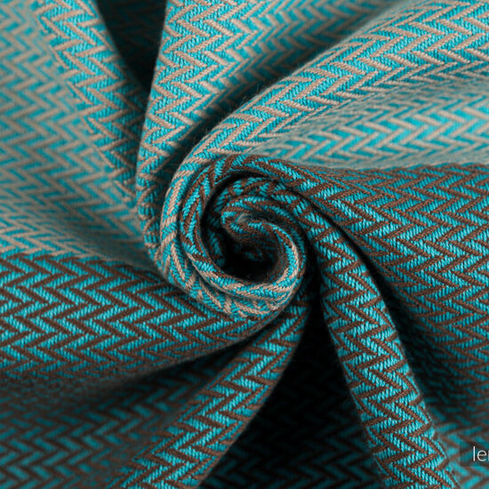 LennyLamb LennyLamb draagdoek - Little Herringbone Baby Mint