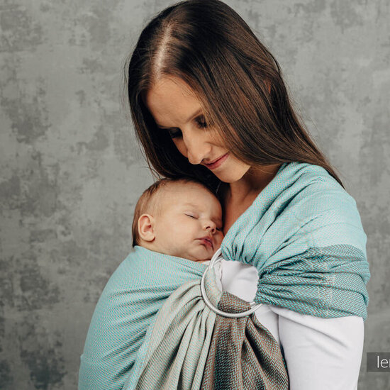 LennyLamb LennyLamb ringsling - Little Herringbone Mint