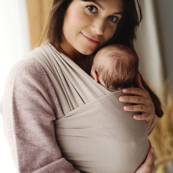 Little Frog  Little Frog rekbare draagdoek - Royal Beige