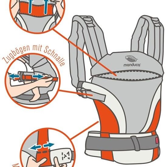 Manduca Manduca XT - Cotton denimpowder-toffee