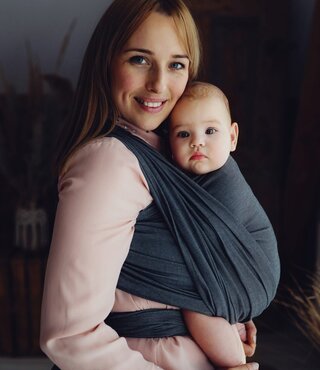 Little Frog draagdoek - Slate Moonstone