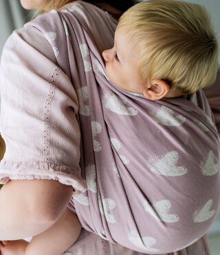 Little Frog draagdoek - Hazy Love Rose